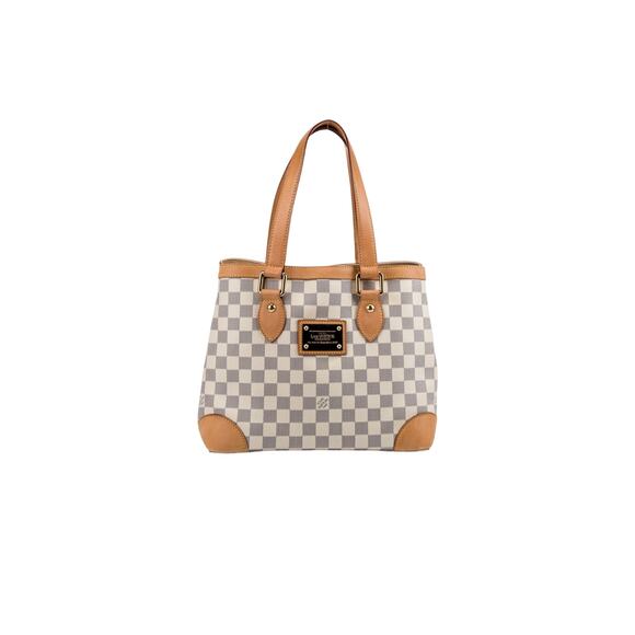 Louis Vuitton Damier Azur Hampstead MM Tote  Comes with  (COA) ✨ - Picture 1 of 15